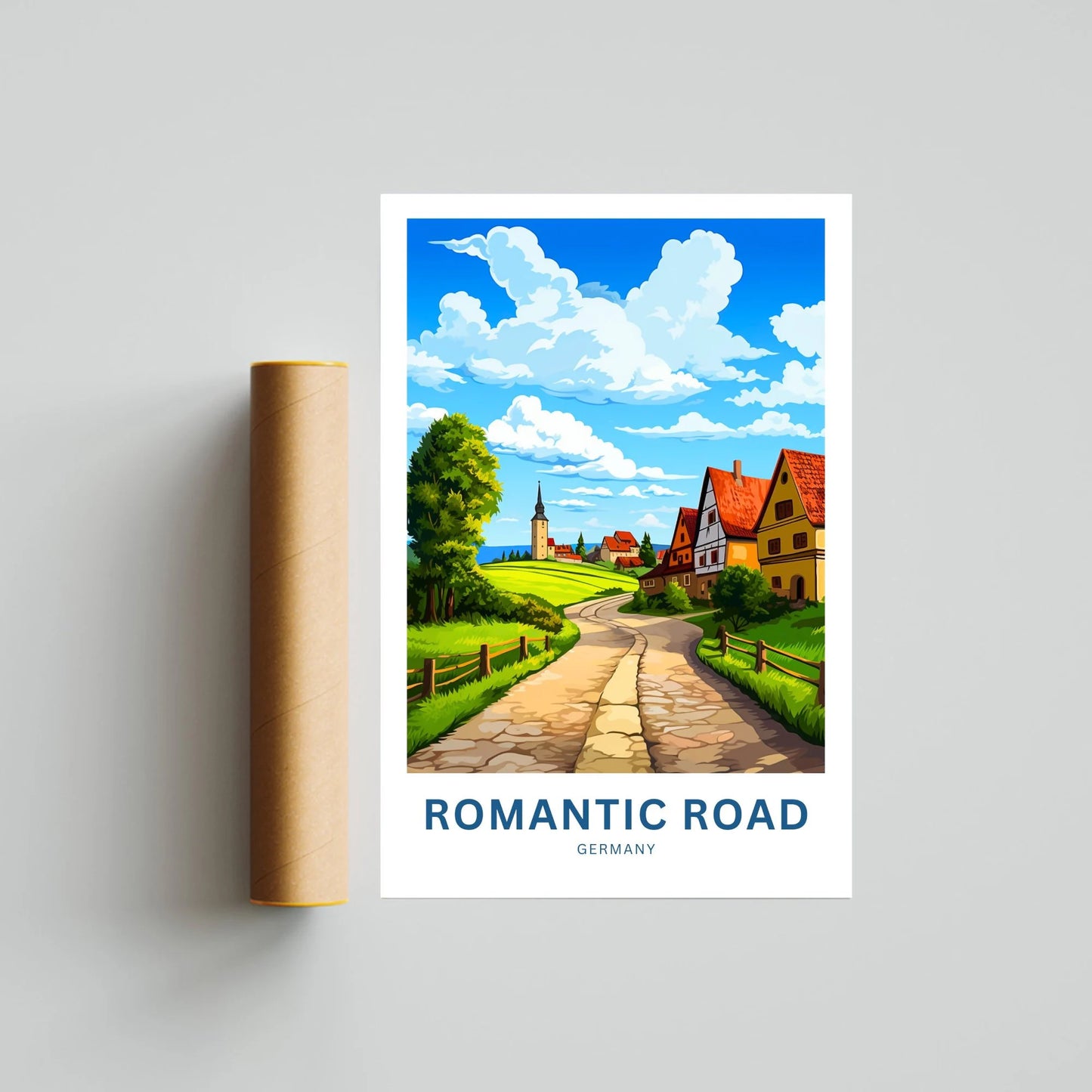 Romantic Road travel print