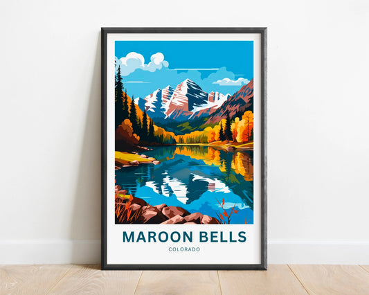 Maroon Bells Travel Poster