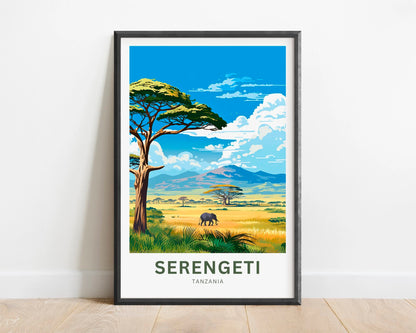 Serengeti Travel Poster