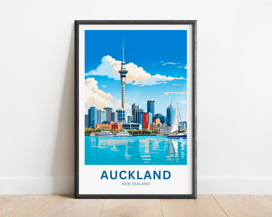 Auckland Travel Poster