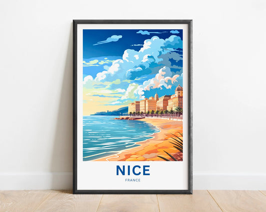 Nice France Travel Poster