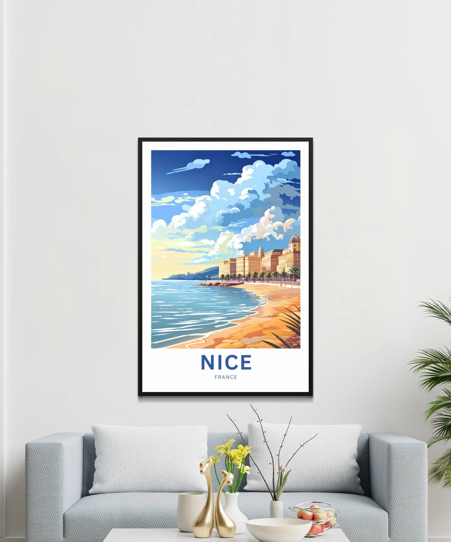 Nice France Travel Poster