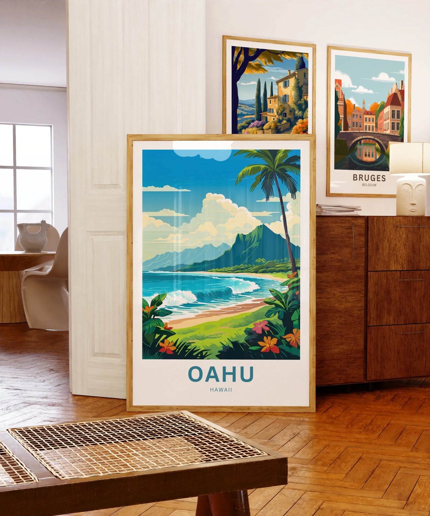 Oahu Travel Poster