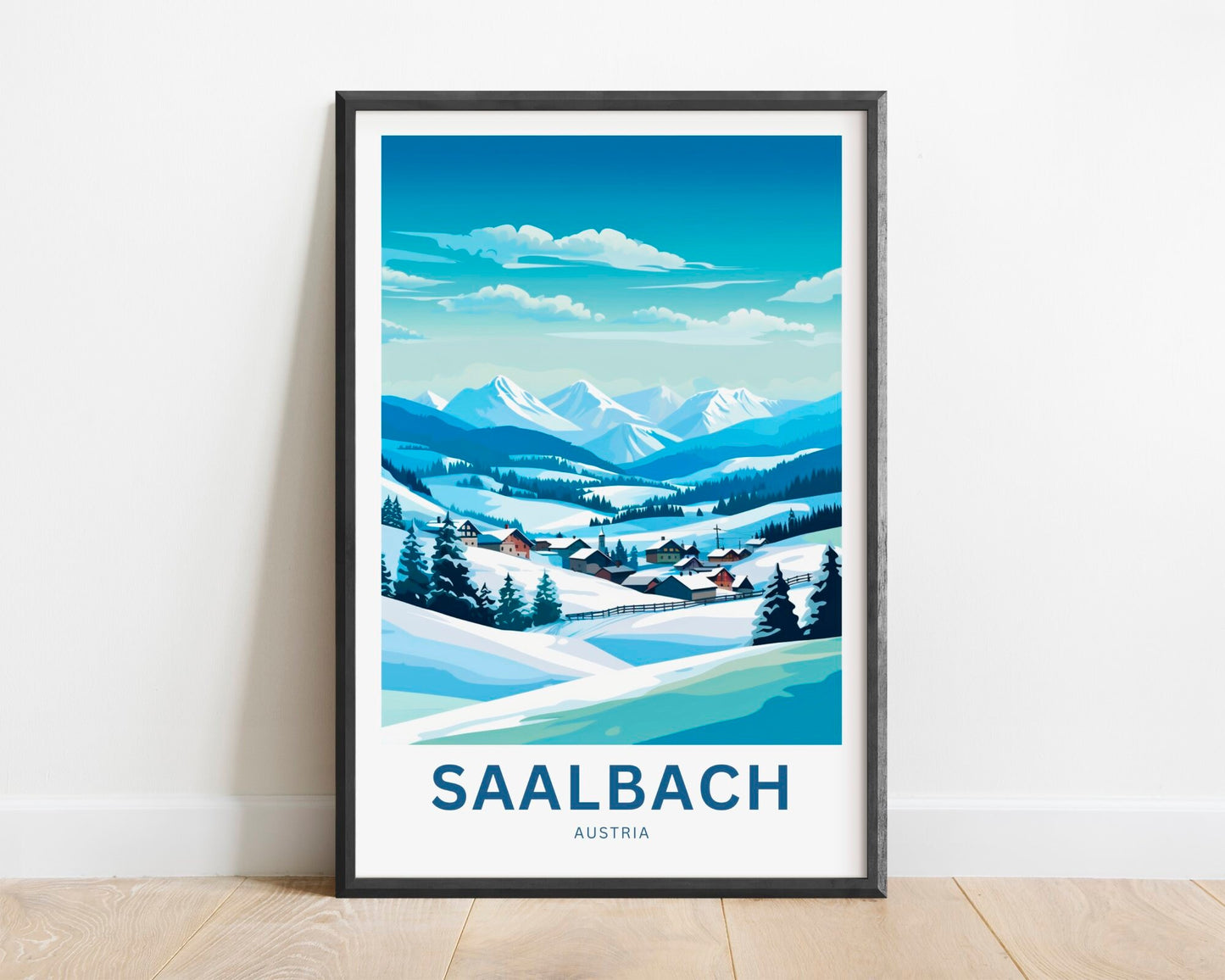 Saalbach Travel Poster