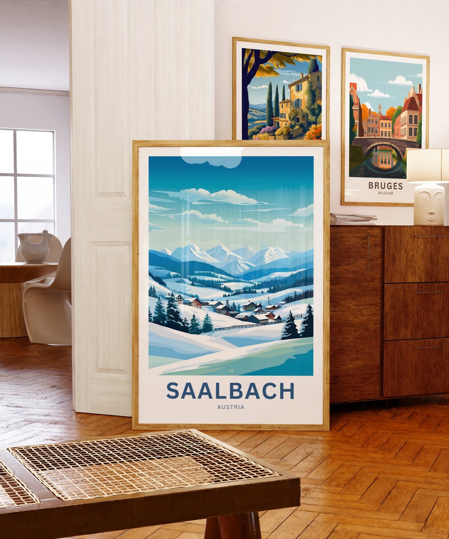 Saalbach Travel Poster