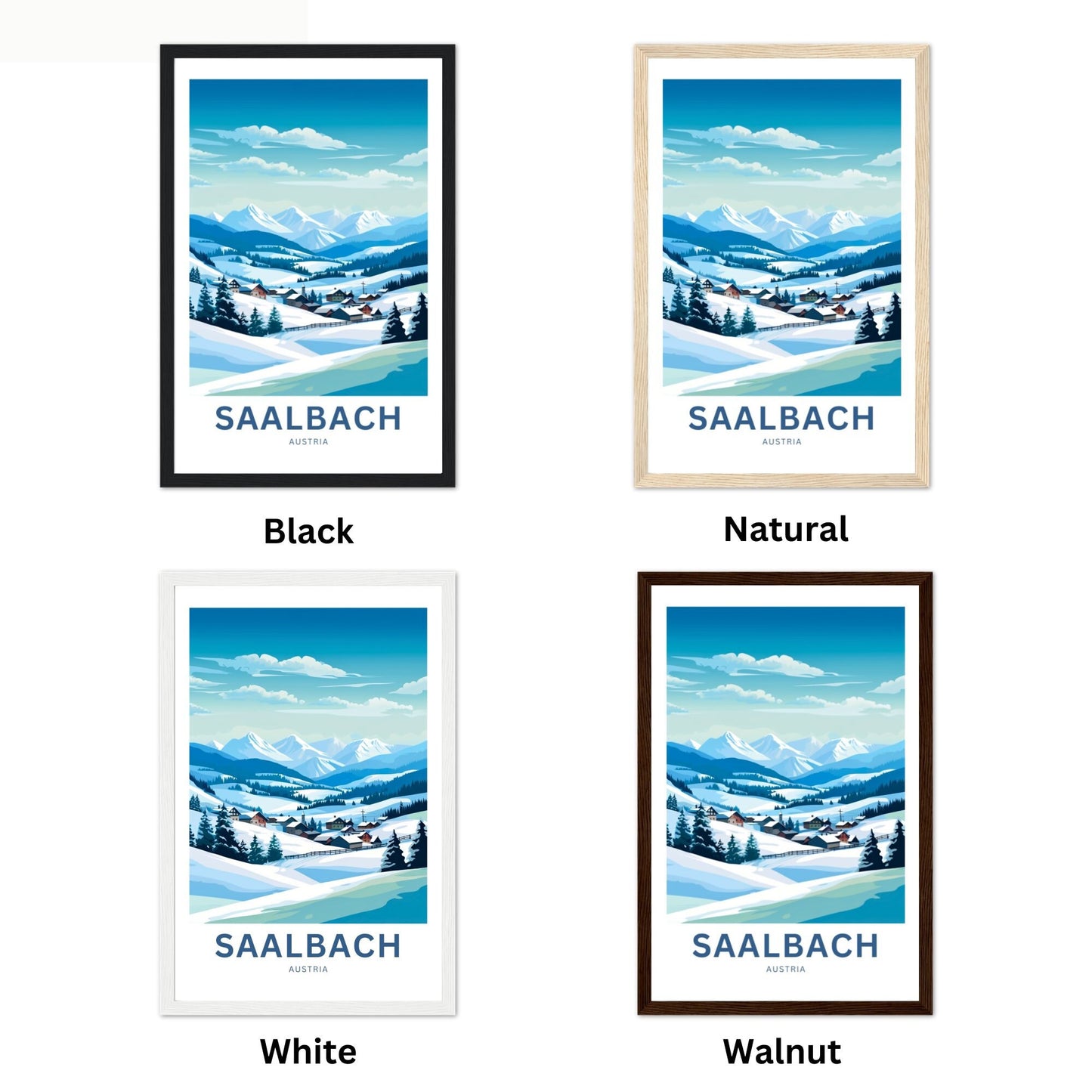 Saalbach Travel Poster