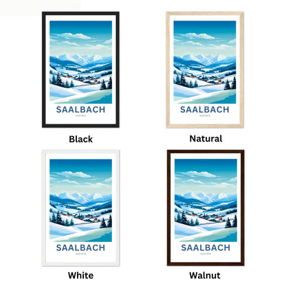 Saalbach Travel Poster