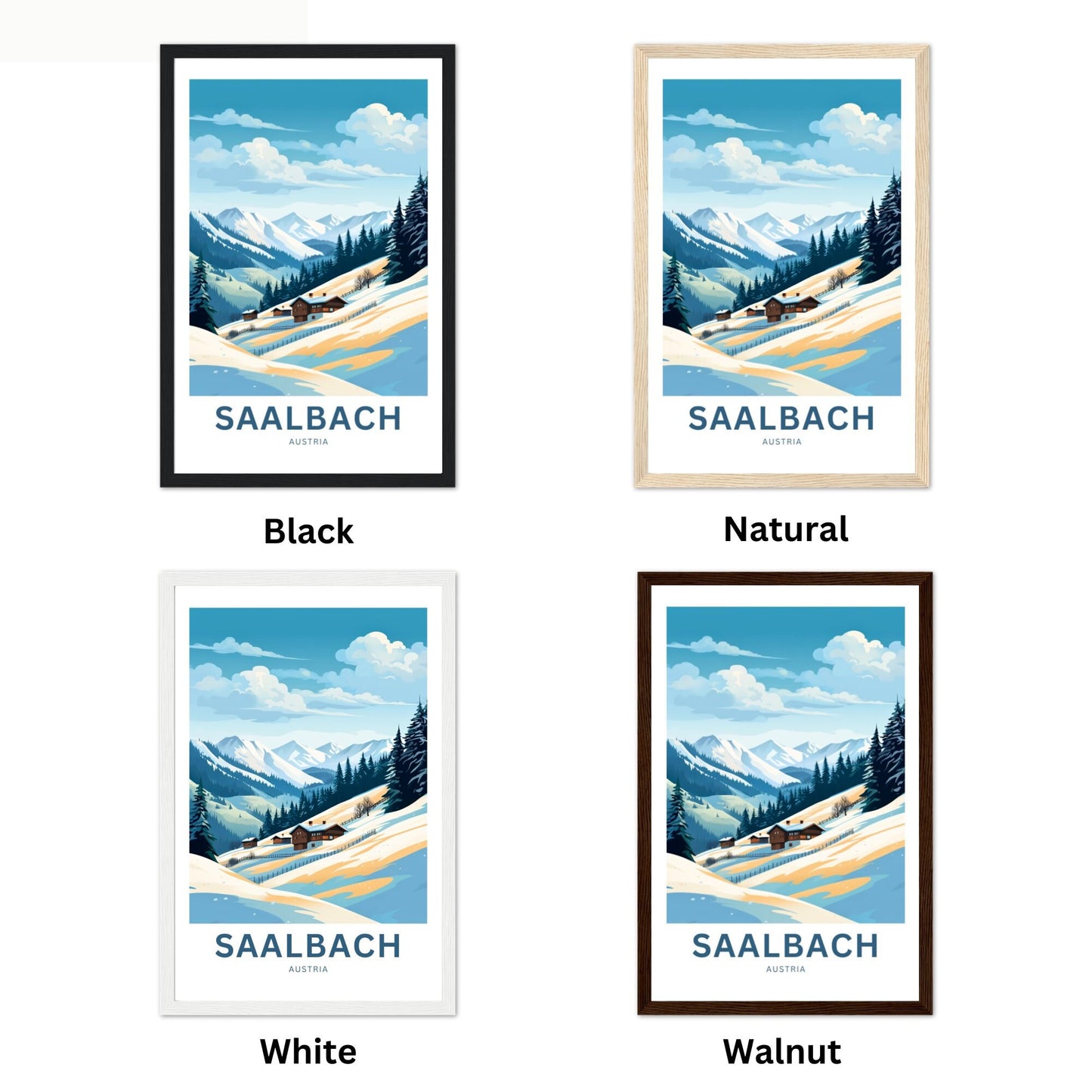 Saalbach Travel Poster