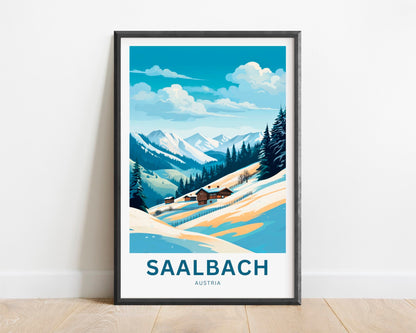 Saalbach Travel Poster