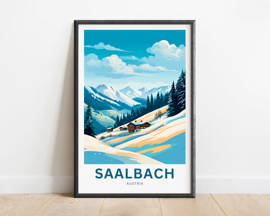 Saalbach Travel Poster