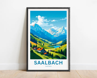 Saalbach Travel Poster