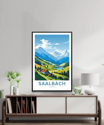 Saalbach Travel Poster