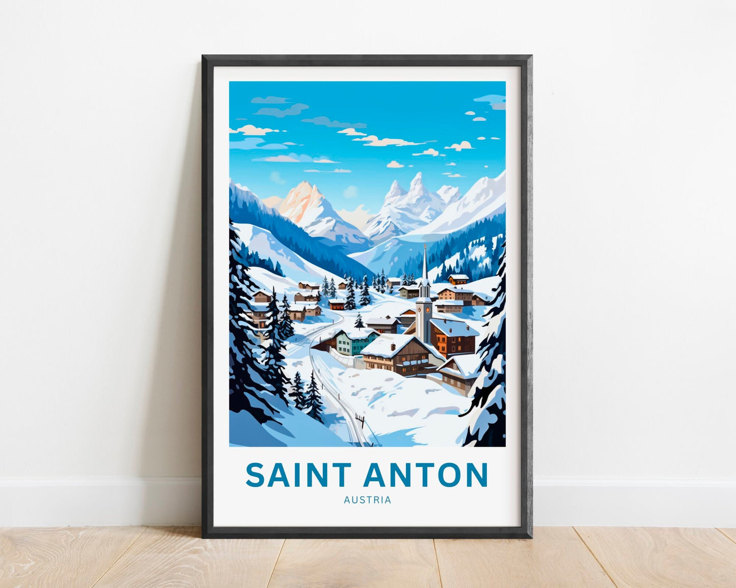 Saint Anton Travel Poster