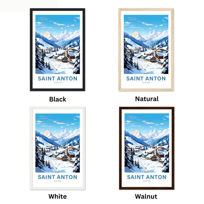 Saint Anton Travel Poster