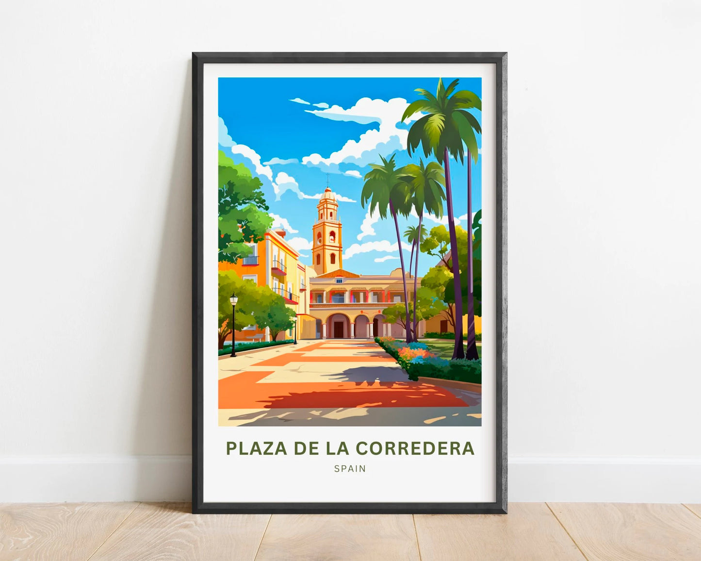 Plaza de la Corredera Travel Poster