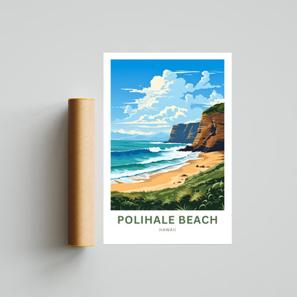 Polihale Beach Travel Poster