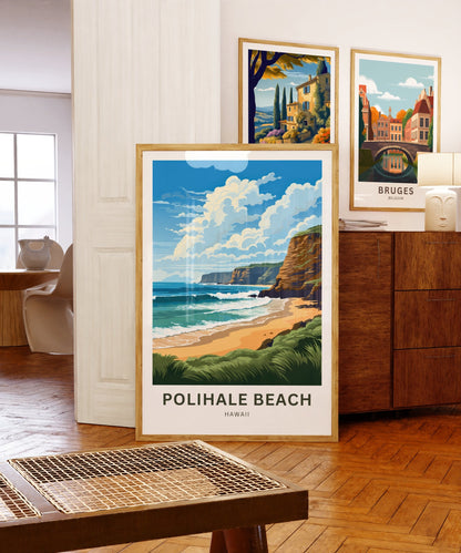 Polihale Beach Travel Poster