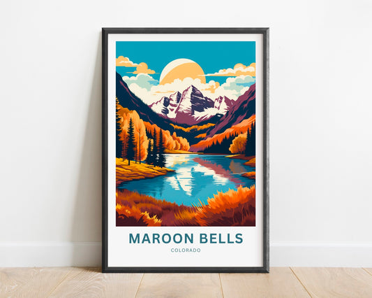 Maroon Bells Travel Poster