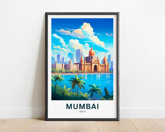 Mumbai Travel Poster