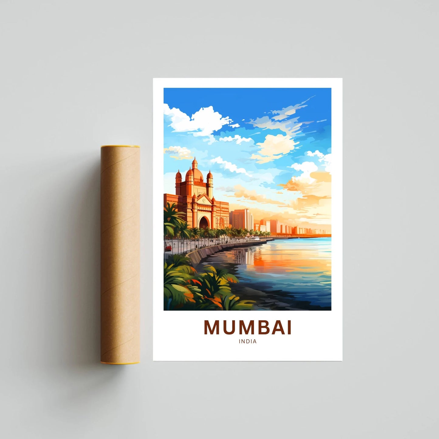 Mumbai Travel Poster