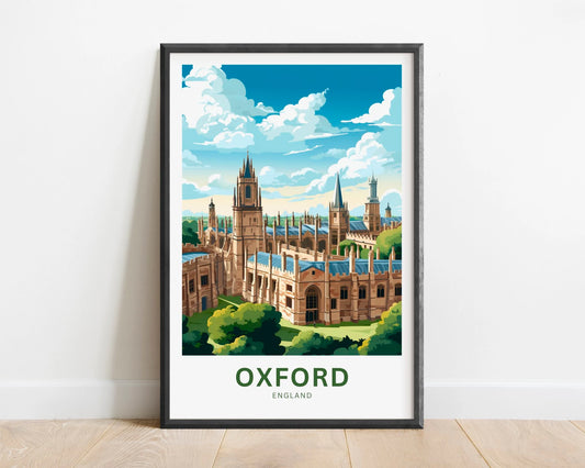 Oxford Travel Poster