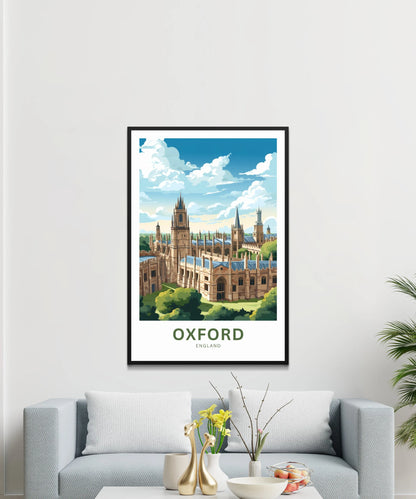 Oxford Travel Poster