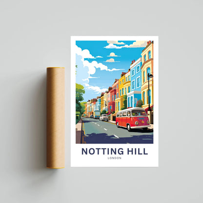 Notting Hill  Travel Poster