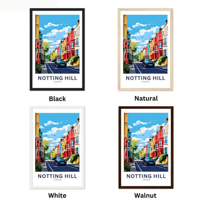 Notting Hill  Travel Poster