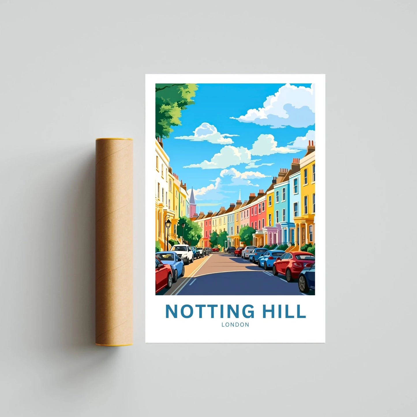 Notting Hill  Travel Poster