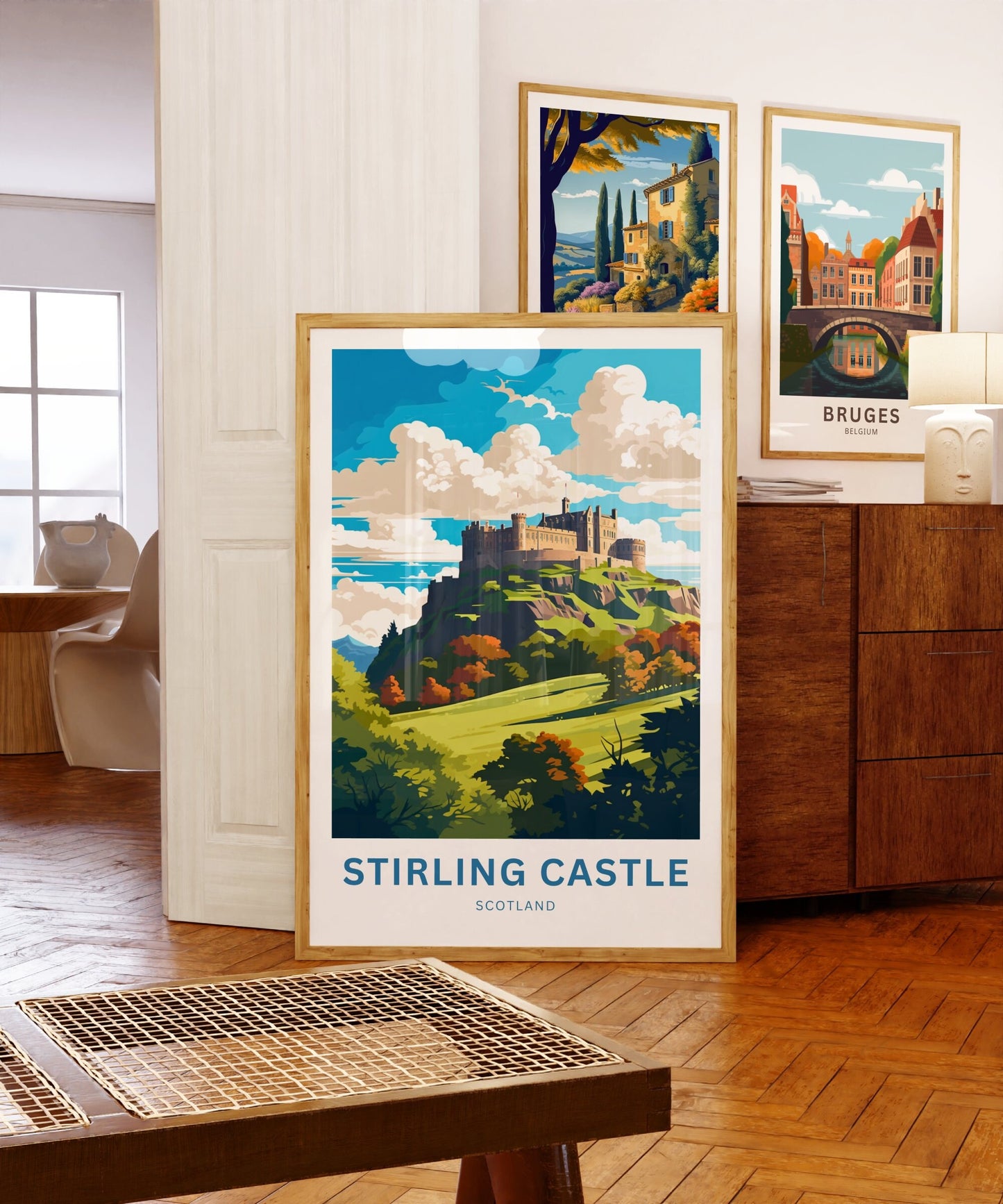 Stirling Castle Travel Print - Stirling Castle poster, Scotland Wall Art, Framed present, Gift Scotland Present - TravelTreasureCo