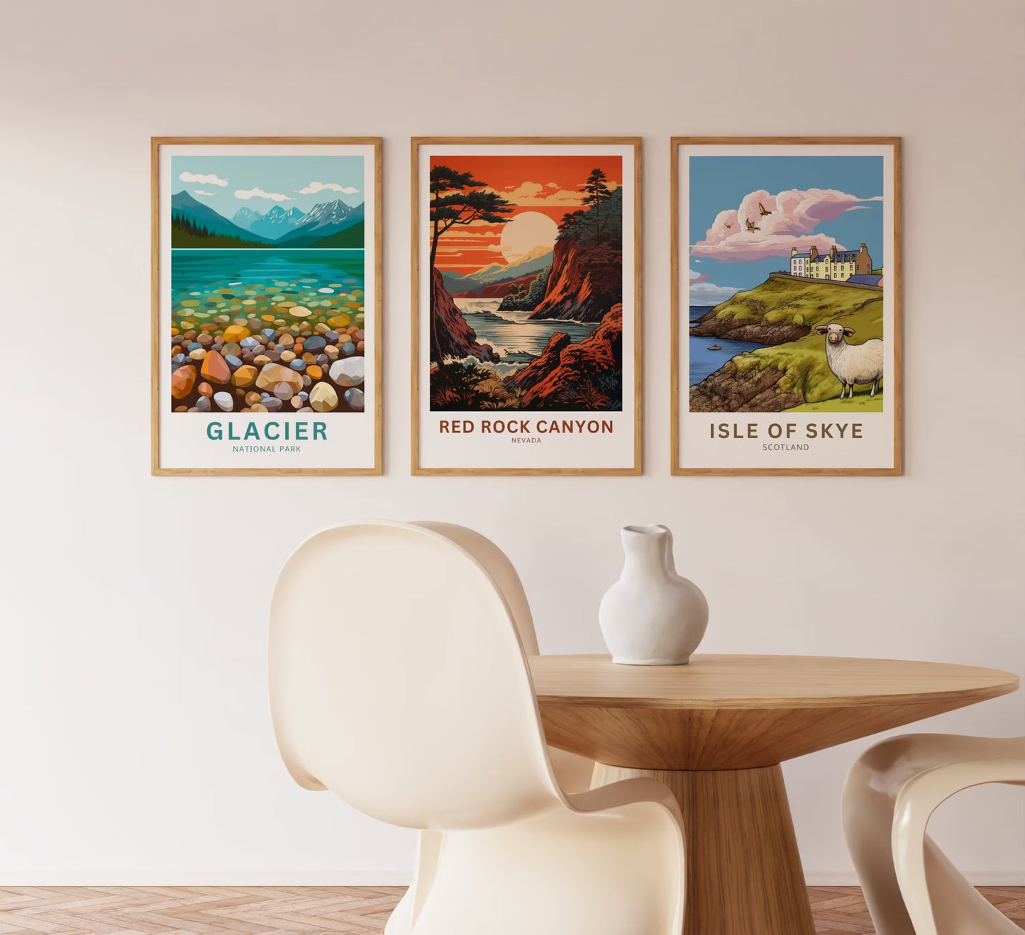 Red Rock Travel Poster