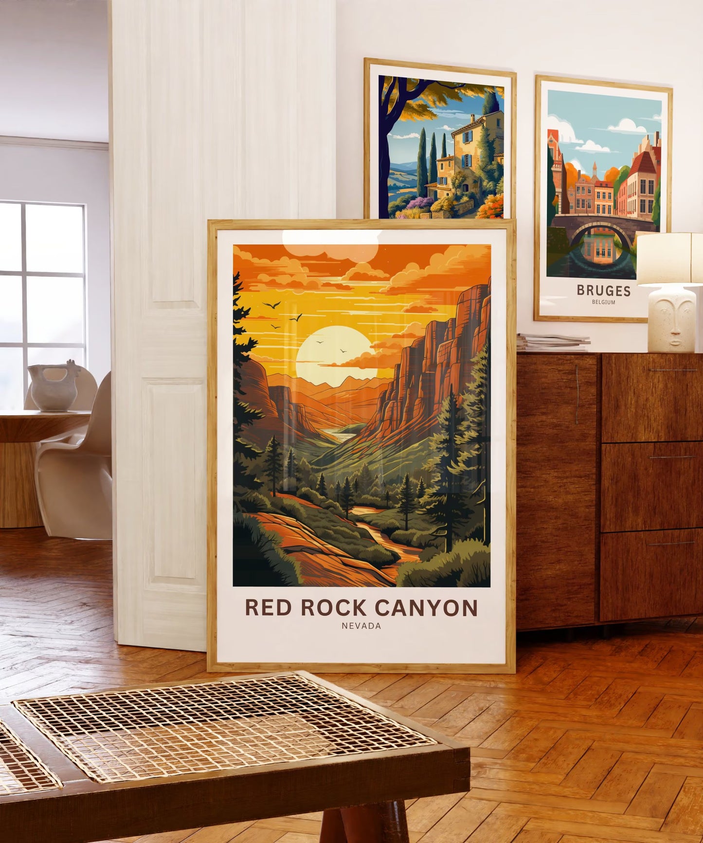 Red Rock Travel Poster