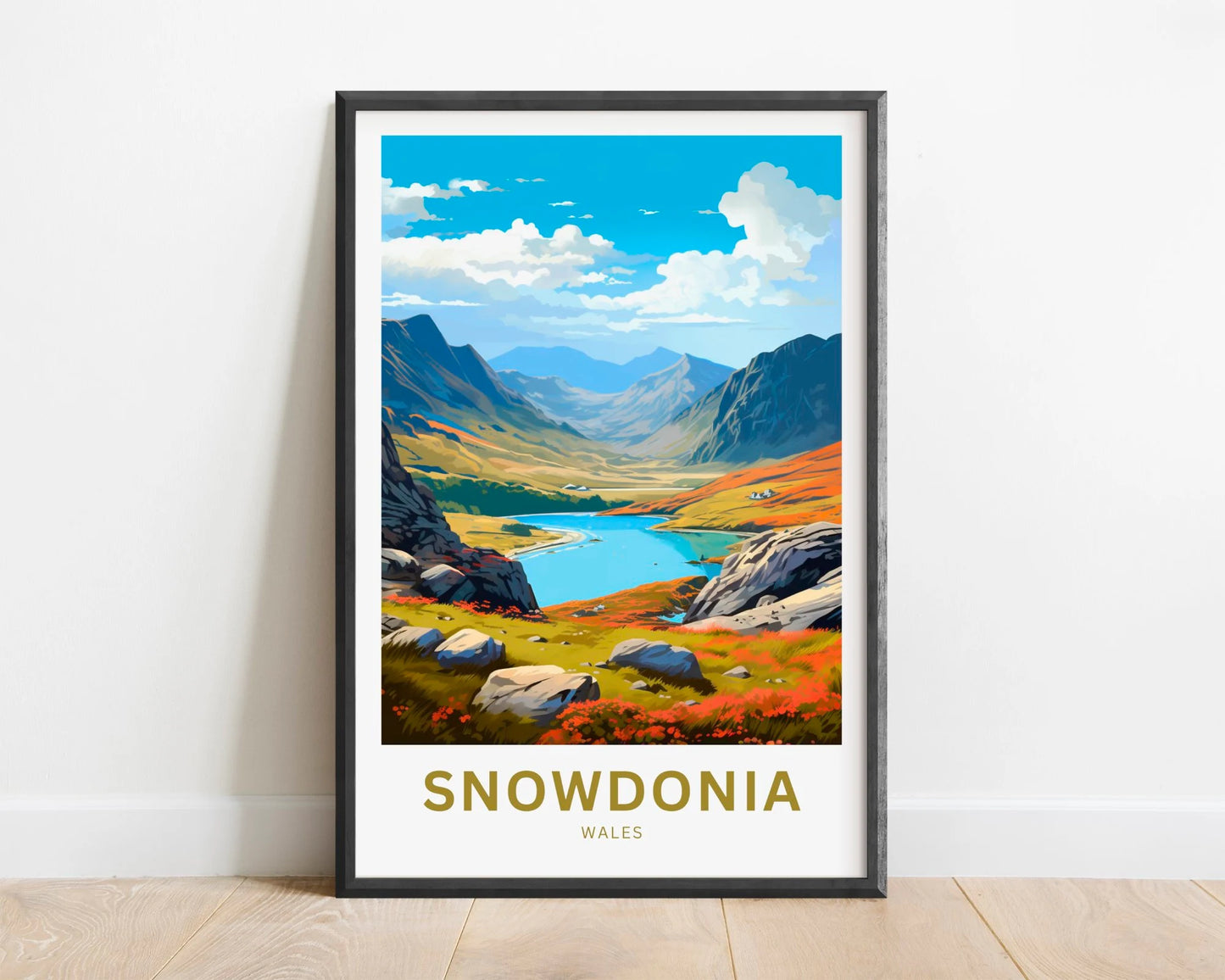 Snowdonia Travel Poster