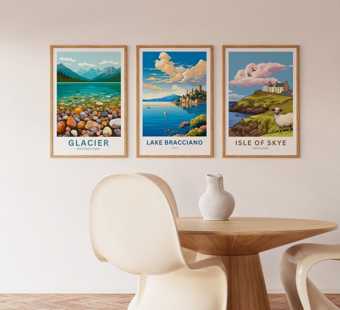 Lake Bracciano Travel Poster