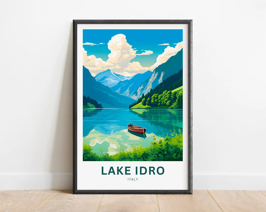 Lake Idro Travel Poster