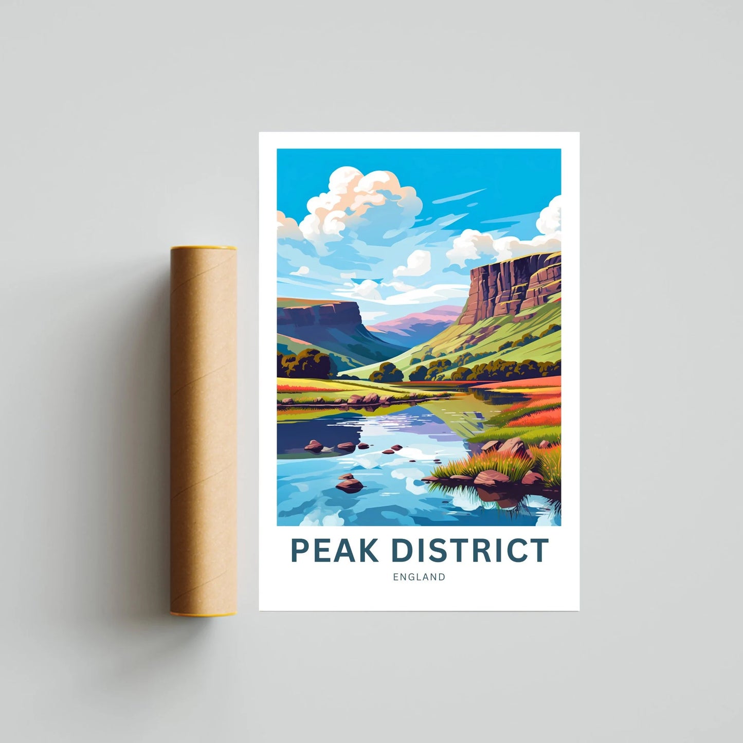 Peak District Travel Poster