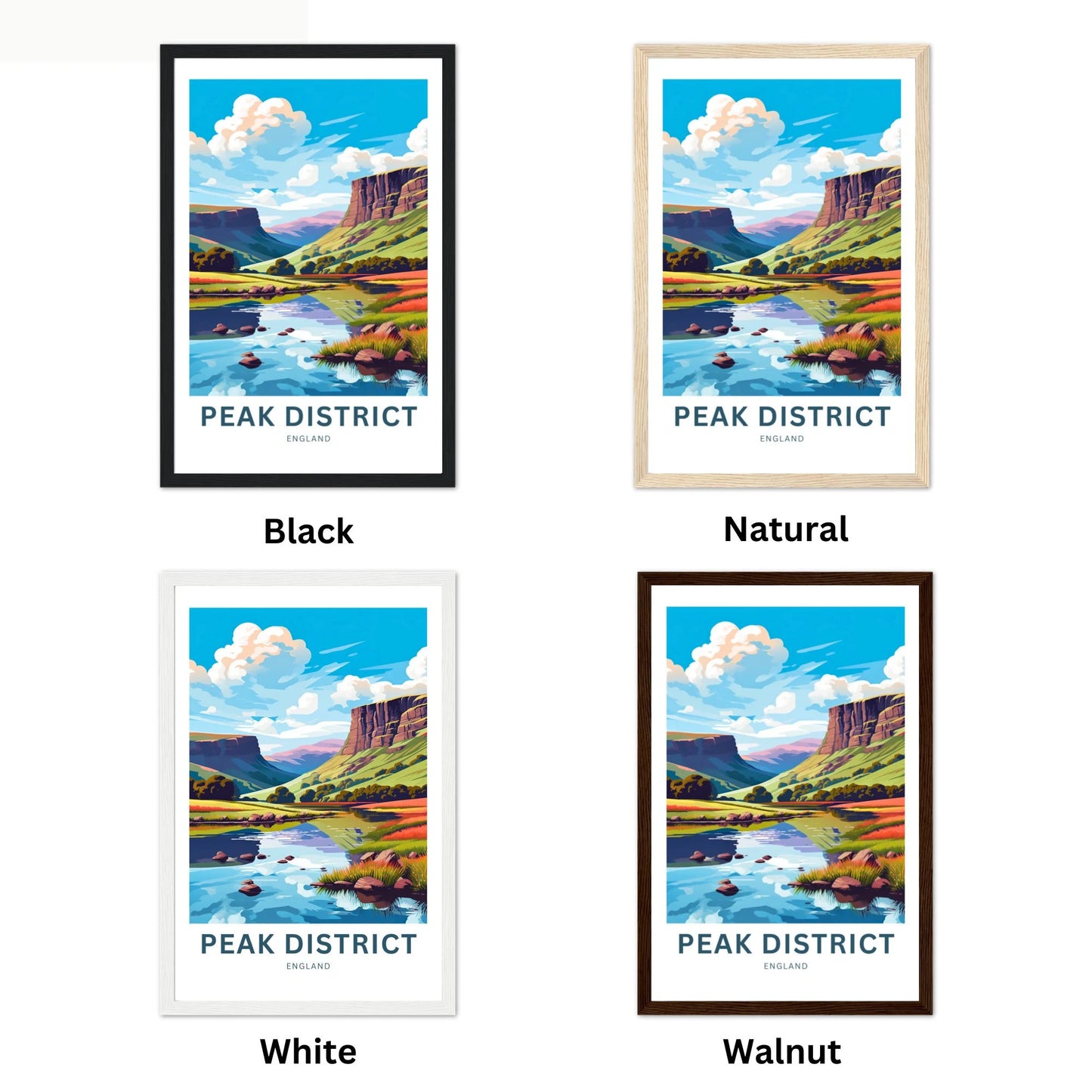 Peak District Travel Poster