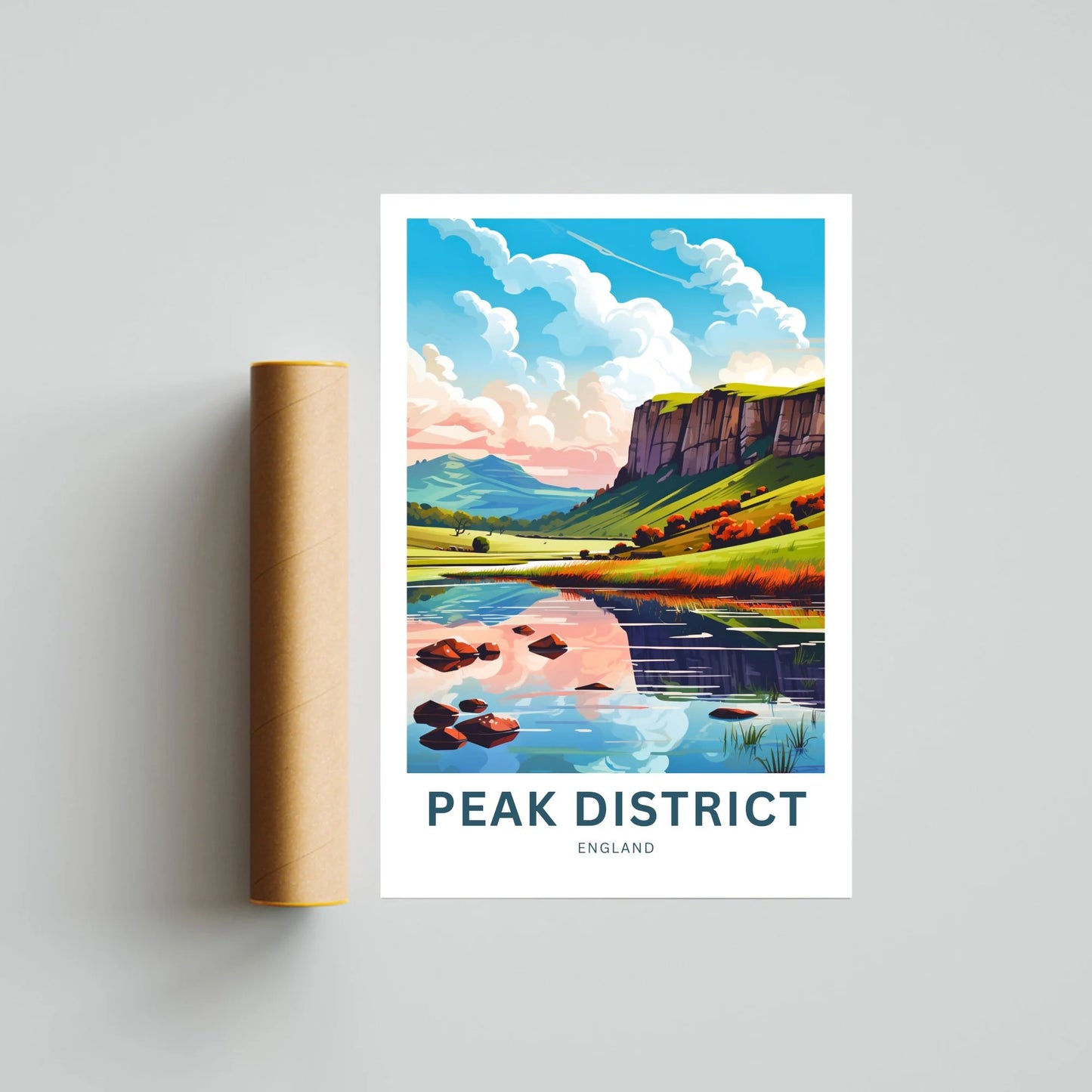 Peak District Travel Poster