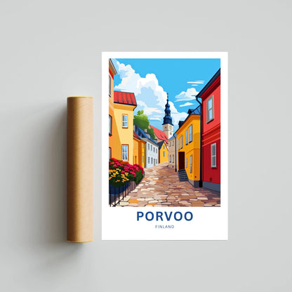 Porvoo Travel Poster