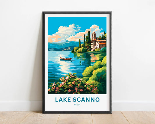 Lake Scanno Travel Poster