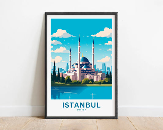 Istanbul Travel Poster