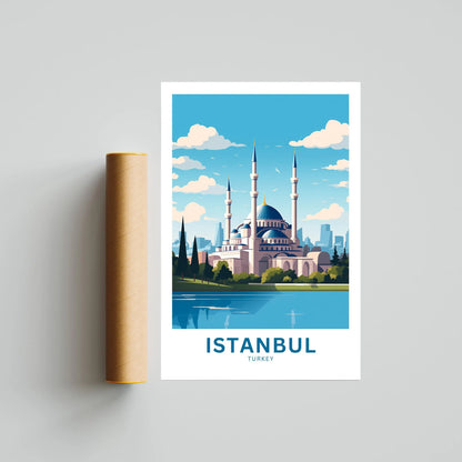 Istanbul Travel Poster