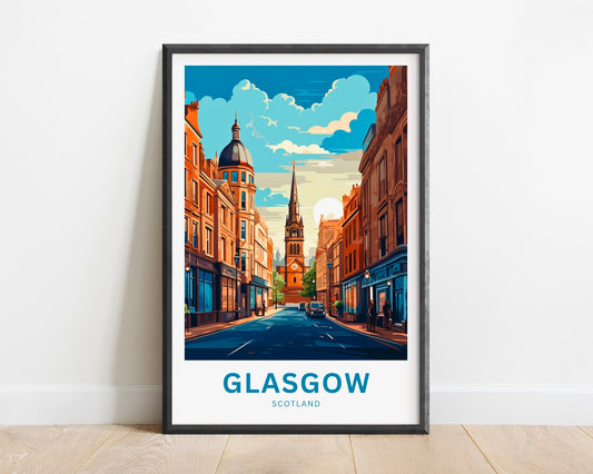 Glasgow Travel Poster