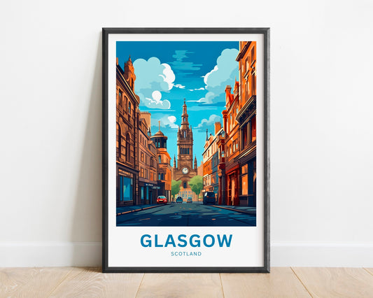 Glasgow Travel Poster