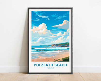 Polzeath Beach Travel Poster