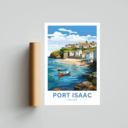 Port Isaac Travel Poster