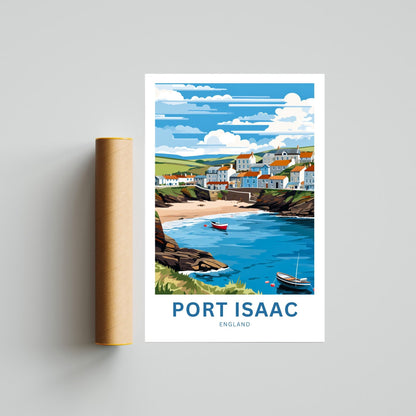 Port Isaac Travel Poster