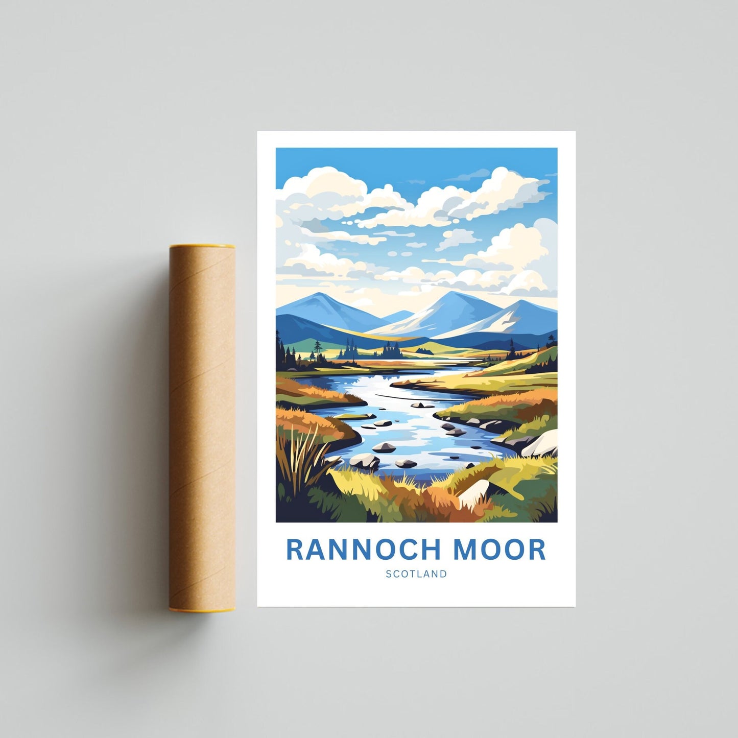 Rannoch Moor Travel Poster