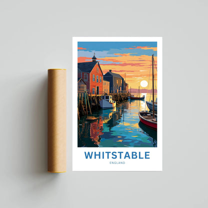 Whitstable Travel Poster