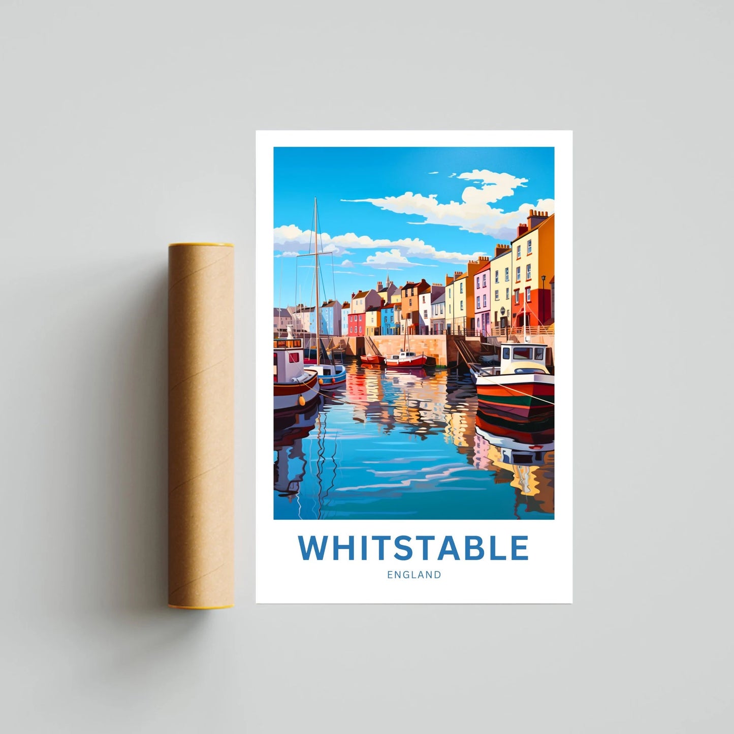 Whitstable Travel Poster